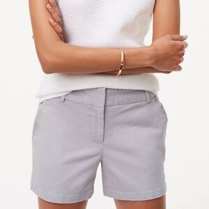 2/$20 -Loft Riviera Grey Casual Flat Front Mid Rise Preppy, Versatile Shorts - S